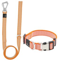 Pet Life 'Escapade' Outdoor Series 2-in-1 Convertible Dog Leash and Collar (Color: orange, size: large)